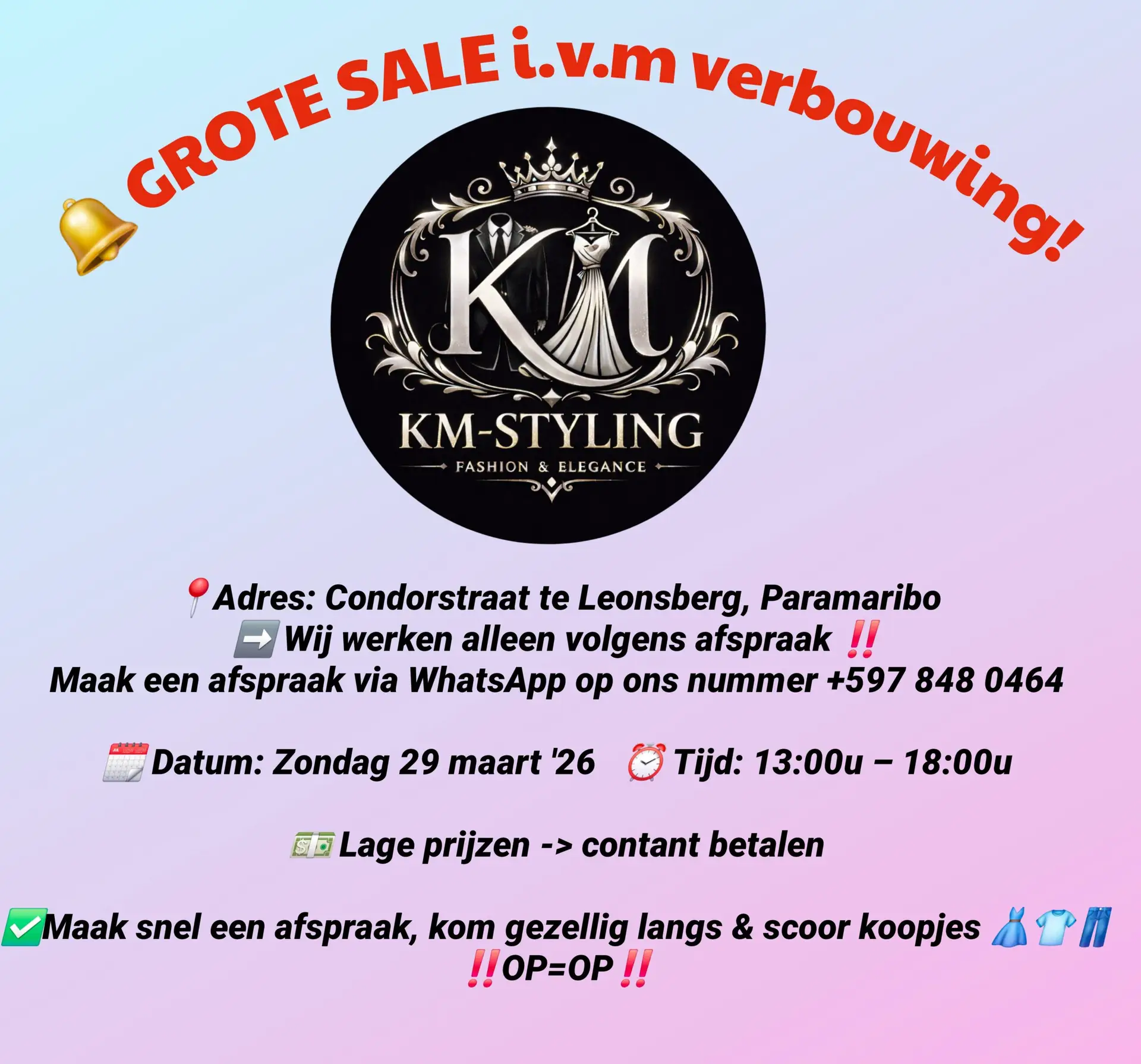 KM-Styling Grote Sale