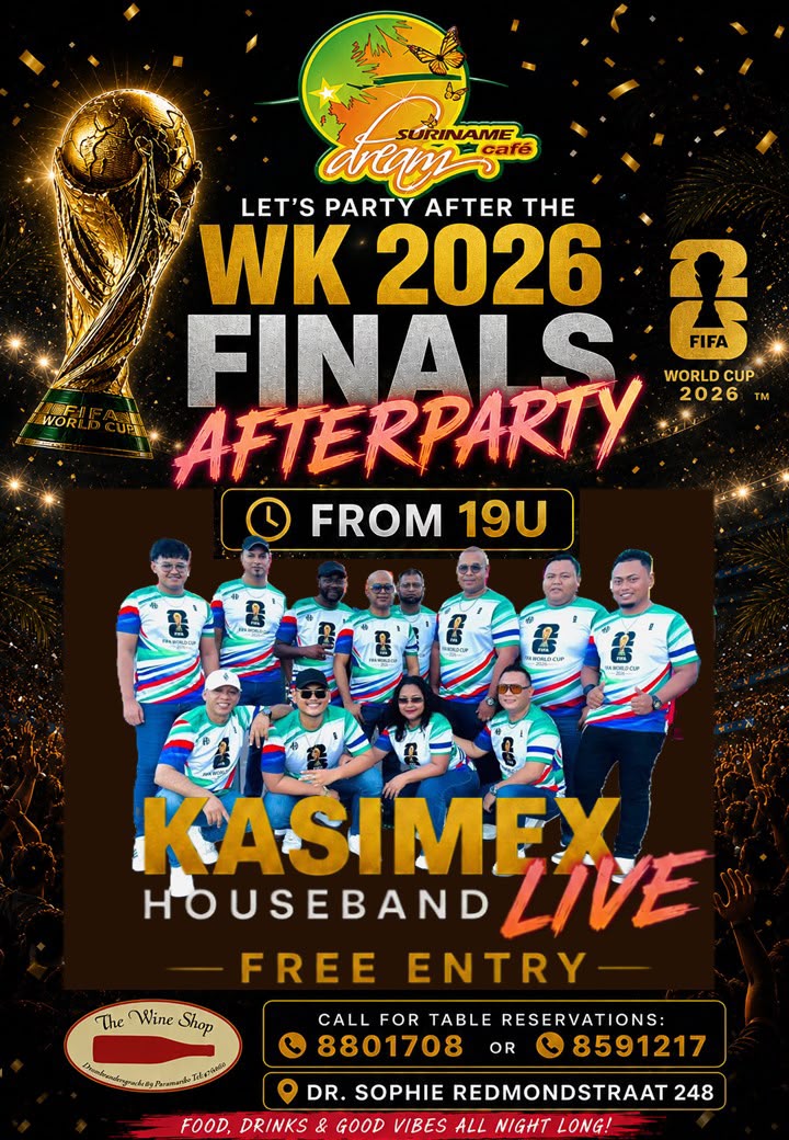 wk finale afterparty suriname dream café