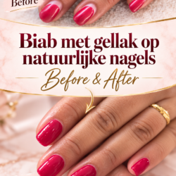 Home Sunny BIAB nagels op natuurlijke nagels, sterk, glanzend en duurzaam.