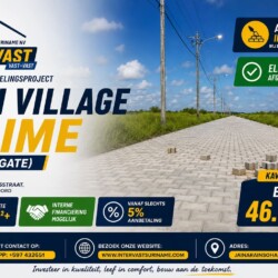 Suri Village Prime East Gate met premium eigendomskavels vanaf €46.900 in Paramaribo-Noord.